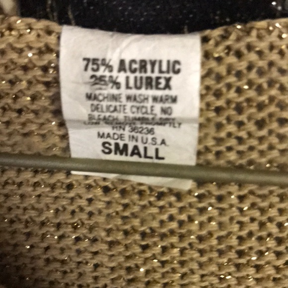 gold sparkly sweater - Picture 3 of 5